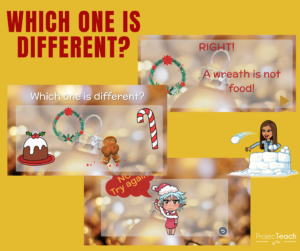 Which one is different? Christmas