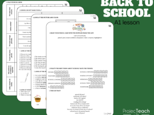 Back to School Lesson A1